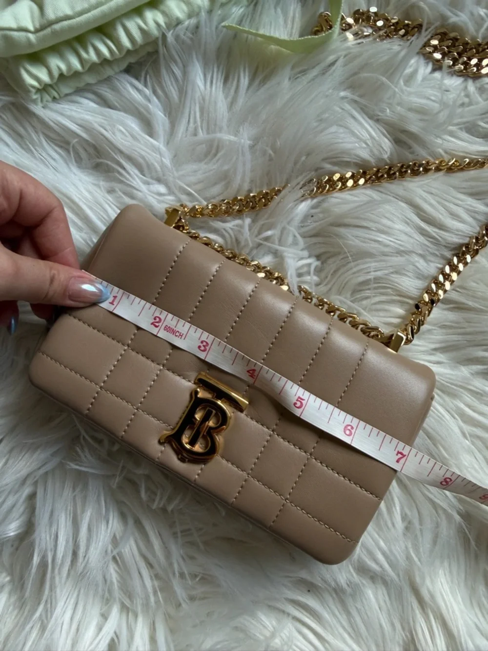 Burberry leather chain cross body bag - Picture 12 of 16